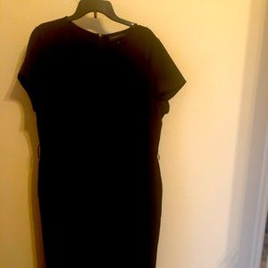 Black wide leg one piece jumper